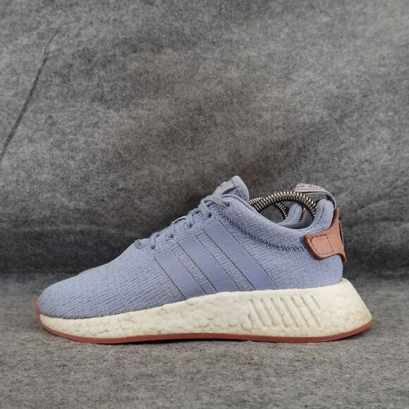 Adidas Shoes Womens 6 NMD Sneakers Running Athletic Lifestyle Active Casual Blue - Picture 3 of 13